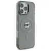 Karl Lagerfeld IML Metal Choupette Head Back Cover Hülle mit MagSafe für Apple iPhone 16 Pro Max - Schwarz 4