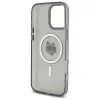 Karl Lagerfeld IML Metal Choupette Head Back Cover Hülle mit MagSafe für Apple iPhone 16 Pro Max - Schwarz 7