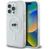 Karl Lagerfeld IML Metal Karl Head Back Cover Hülle mit MagSafe für Apple iPhone 16 Pro Max - Weiß