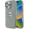 Karl Lagerfeld IML Metal Karl Head Back Cover Hülle mit MagSafe für Apple iPhone 16 Pro Max - Schwarz