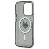 Karl Lagerfeld IML Metal Choupette Head Back Cover Hülle mit MagSafe für Apple iPhone 15 Pro - Schwarz 4