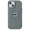 Karl Lagerfeld IML Metal Choupette Head Back Cover Hülle mit MagSafe für Apple iPhone 15 - Schwarz 3