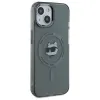 Karl Lagerfeld IML Metal Choupette Head Back Cover Hülle mit MagSafe für Apple iPhone 15 - Schwarz 4