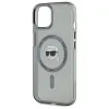 Karl Lagerfeld IML Metal Karl Head Back Cover Hülle mit MagSafe für Apple iPhone 15 - Schwarz 6