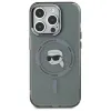 Karl Lagerfeld IML Metal Karl Head Back Cover Hülle mit MagSafe für Apple iPhone 15 Pro Max - Schwarz 2