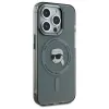 Karl Lagerfeld IML Metal Karl Head Back Cover Hülle mit MagSafe für Apple iPhone 15 Pro Max - Schwarz 3