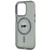 Karl Lagerfeld IML Metal Karl Head Back Cover Hülle mit MagSafe für Apple iPhone 15 Pro Max - Schwarz 4