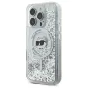 Karl Lagerfeld Liquid Glitter Choupette Head Back Cover Hülle mit MagSafe für Apple iPhone 16 Pro - Transparent 1