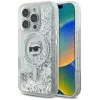 Karl Lagerfeld Liquid Glitter Choupette Head Back Cover Hülle mit MagSafe für Apple iPhone 16 Pro Max - Transparent 0