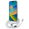 Karl Lagerfeld IML Choupette Head & Cord Back Cover Hülle mit MagSafe für Apple iPhone 16 Pro - Transparent 4