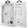 Karl Lagerfeld IML Choupette Head & Cord Back Cover Hülle mit MagSafe für Apple iPhone 16 Pro - Transparent 7