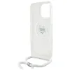 Karl Lagerfeld IML Choupette Head & Cord Back Cover Hülle mit MagSafe für Apple iPhone 16 Pro Max - Transparent 6