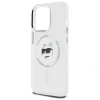 Karl Lagerfeld IML Metal Choupette Head Back Cover Hülle mit MagSafe für Apple iPhone 14 Pro - Weiß 6