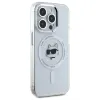 Karl Lagerfeld IML Metal Choupette Head Back Cover Hülle mit MagSafe für Apple iPhone 15 Pro Max - Weiß 4