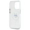 Karl Lagerfeld IML Metal Choupette Head Back Cover Hülle mit MagSafe für Apple iPhone 15 Pro Max - Weiß 7