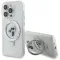 Karl Lagerfeld Ring Stand Karl & Choupette Hard Case Back Cover Hülle mit MagSafe für Apple iPhone 15 Pro - Weiß