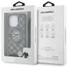 Karl Lagerfeld IML Crossbody Monogram Karl & Choupette Head Back Cover Hülle mit MagSafe für Apple iPhone 16 Pro - Schwarz 7
