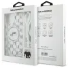 Karl Lagerfeld IML Crossbody Monogram Karl & Choupette Head Back Cover Hülle mit MagSafe für Apple iPhone 16 Pro - Transparent 7