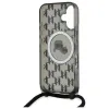 Karl Lagerfeld IML Crossbody Monogram Karl & Choupette Head Back Cover Hülle mit MagSafe für Apple iPhone 16 - Schwarz 6