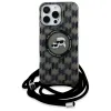 Karl Lagerfeld IML Crossbody Monogram Karl & Choupette Head Back Cover Hülle mit MagSafe für Apple iPhone 16 Pro Max - Schwarz 2