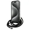 Karl Lagerfeld IML Crossbody Monogram Karl & Choupette Head Back Cover Hülle mit MagSafe für Apple iPhone 16 Pro Max - Schwarz 4