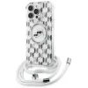Karl Lagerfeld IML Crossbody Monogram Karl & Choupette Head Back Cover Hülle mit MagSafe für Apple iPhone 16 Pro Max - Transparent