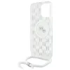 Karl Lagerfeld IML Crossbody Monogram Karl & Choupette Head Back Cover Hülle mit MagSafe für Apple iPhone 16 Pro Max - Transparent 6