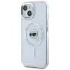 Karl Lagerfeld IML Metal Karl Head Back Cover Hülle mit MagSafe für Apple iPhone 15 Plus - Weiß 2
