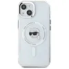 Karl Lagerfeld IML Metal Karl Head Back Cover Hülle mit MagSafe für Apple iPhone 15 Plus - Weiß 3
