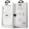 Karl Lagerfeld IML Metal Karl Head Back Cover Hülle mit MagSafe für Apple iPhone 15 Plus - Weiß 8