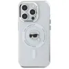 Karl Lagerfeld IML Metal Karl Head Back Cover Hülle mit MagSafe für Apple iPhone 15 Pro Max - Weiß 3