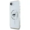 Karl Lagerfeld IML Metal Choupette Head Back Cover Hülle mit MagSafe für Apple iPhone 17e/16e - Weiß 2