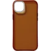 Nudient Form Back Cover Hülle für Apple iPhone 14 Plus - Transparent/Braun