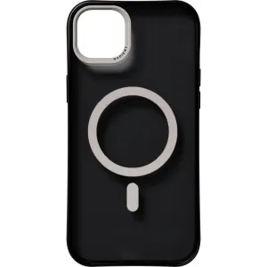 Nudient Form Back Cover Hülle mit MagSafe für Apple iPhone 14 Plus - Transparent/Schwarz