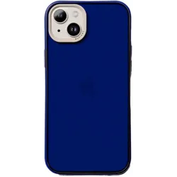 Nudient Form Back Cover Hülle für Apple iPhone 14 Plus - Transparent/Blau