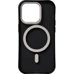 Nudient Form Back Cover Hülle mit MagSafe für Apple iPhone 14 Pro - Transparent/Schwarz