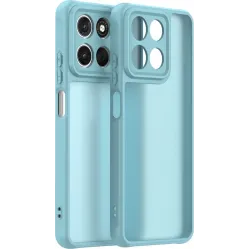 Phonesta AirFrost Back Cover Hülle für Motorola Moto G57 Power - Eisblau matt