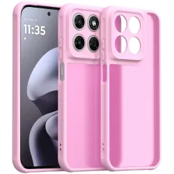 Phonesta AirFrost Back Cover Hülle für Motorola Moto G87/G77/G76 - Kaugummi-Rosa matt