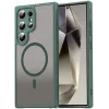 Phonesta AirFrost Back Cover Hülle mit MagSafe für Samsung Galaxy S25 Ultra - Matt Grün