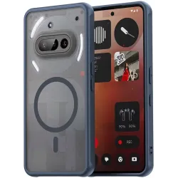 Phonesta AirFrost Back Cover Hülle mit MagSafe für Nothing Phone (3a) - Matt Blau