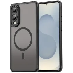 Phonesta AirFrost Back Cover Hülle mit MagSafe für Samsung Galaxy S25 Edge - Mattschwarz