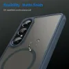 Phonesta AirFrost Back Cover Hülle mit MagSafe für Sony Xperia 1 VII - Matt Blau 6