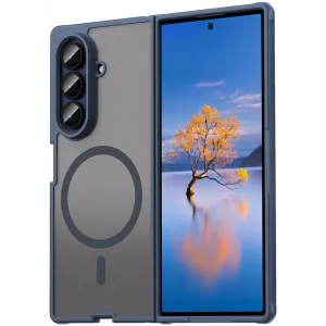 Phonesta AirFrost Back Cover Hülle mit MagSafe für Samsung Galaxy Z Fold 7 - Matt Blau