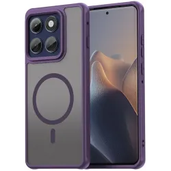 Phonesta AirFrost Back Cover Hülle mit MagSafe für Motorola Edge 60 Pro - Matt Lila