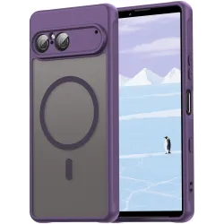 Phonesta AirFrost Back Cover Hülle mit MagSafe für Sony Xperia 10 VII - Matt Lila