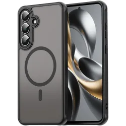 Phonesta AirFrost Back Cover Hülle mit MagSafe für Samsung Galaxy S25 FE - Mattschwarz