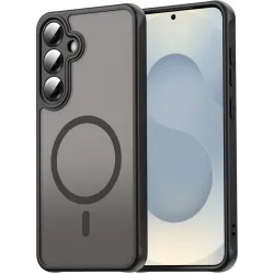 Phonesta AirFrost Back Cover Hülle mit MagSafe für Samsung Galaxy A36/A56 - Mattschwarz