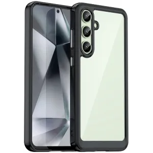 Phonesta Acrylic Hybrid Back Cover Hülle für Samsung Galaxy S24 FE - Schwarz