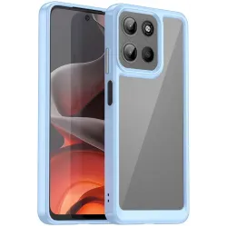 Phonesta Acrylic Hybrid Back Cover Hülle für Motorola Moto G17/G17 Power/G15/G15 Power - Blau