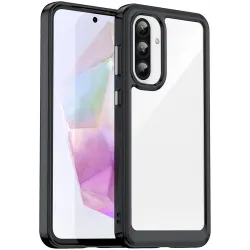 Phonesta Acrylic Hybrid Back Cover Hülle für Samsung Galaxy A36/A56 - Schwarz